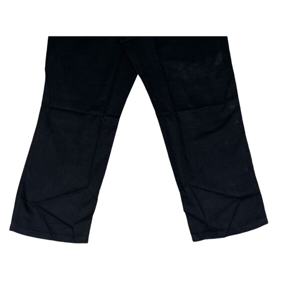 Woman Within NWOT Stretch Cotton Chino Straight Leg Pant Sz 20 Wide Black Plus - Picture 13 of 16